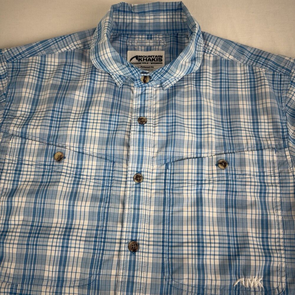 Mountain Khakis Mens M Relaxed Fit Short Sleeve Vented Hiking Short Sleeve Shirt